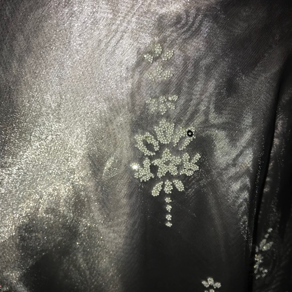 Silver beaded skirt by Cachet - Picture 2 of 4